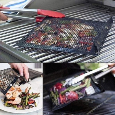 Reusable Non-stick BBQ Grill Mesh Bags - 4Cookers