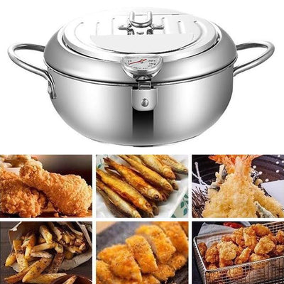 SMART FRYER STAINLESS STEEL DEEP FRYING POT - 4Cookers