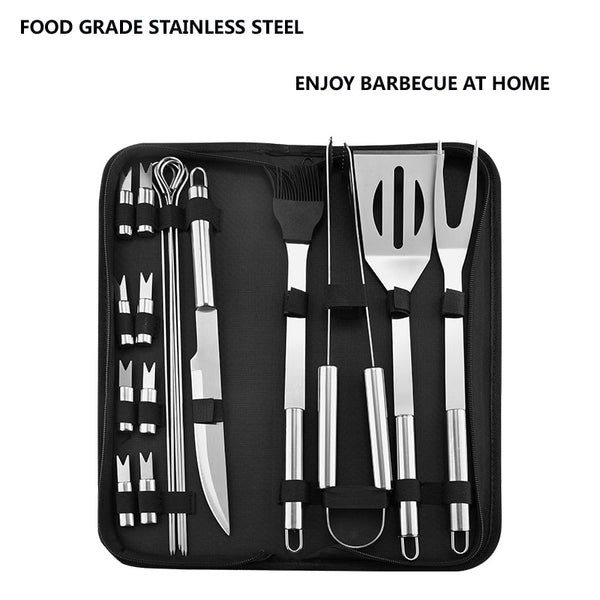 Stainless Steel BBQ Tools Set - 4Cookers