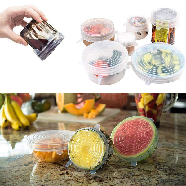STRETCH&SEAL™ Silicone Lids (6 PCS/SET) - 4Cookers