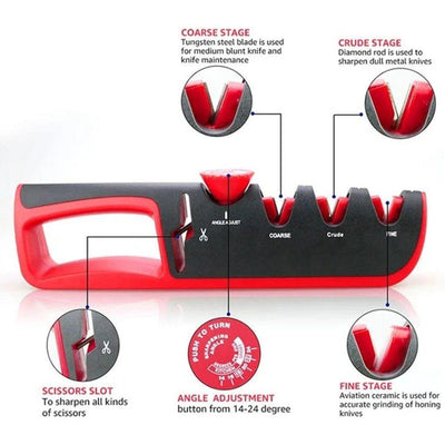 Knife Sharpener 4in1 - 4Cookers