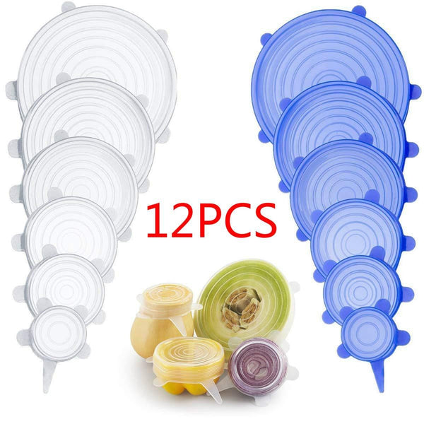 STRETCH&SEAL™ Silicone Lids (12 PCS./SET) - 4Cookers